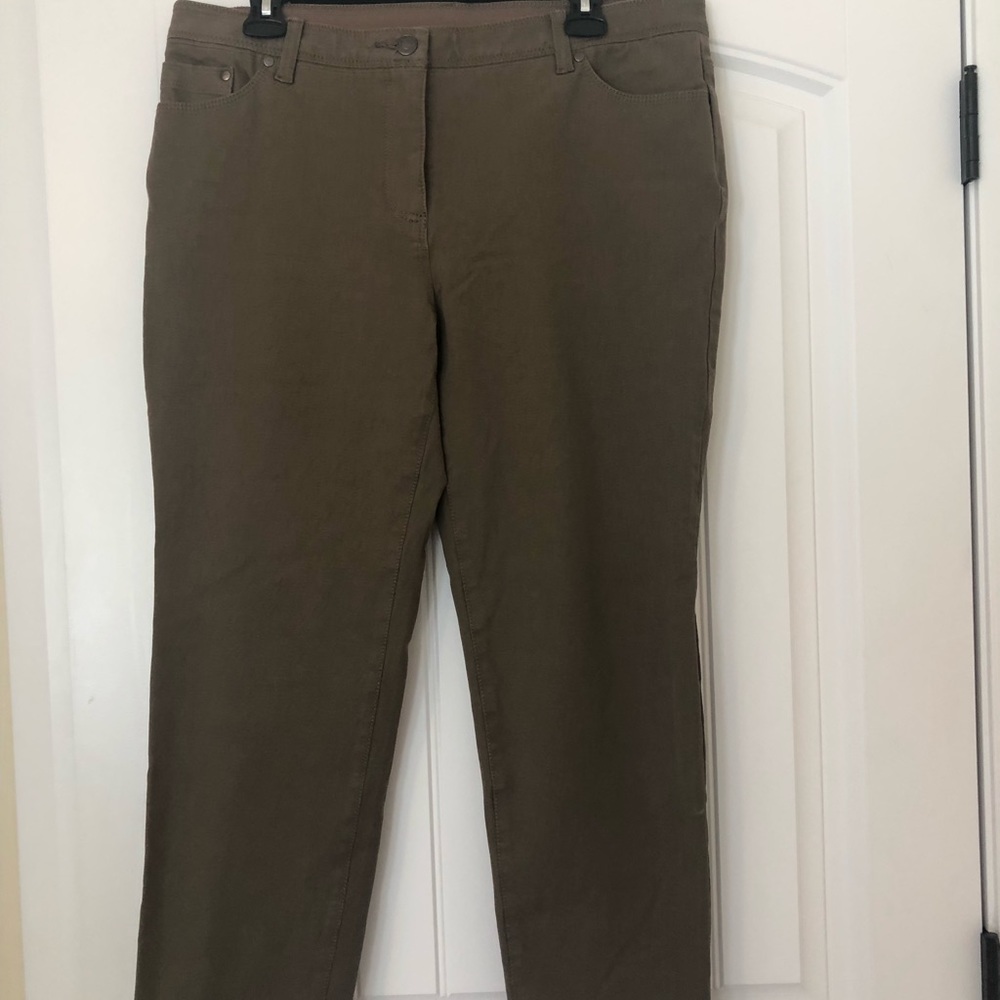 Chico's Dark Sand Colored Stretch Jeans - Size 2.5